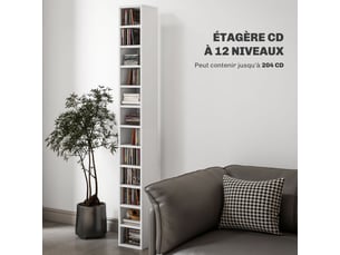 Etagère 21 cm coloris blanc