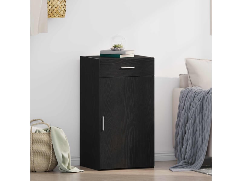  Buffet - bahut - meuble de rangement chêne noir 50 x 42,5 x 93 cm  - Conforama B