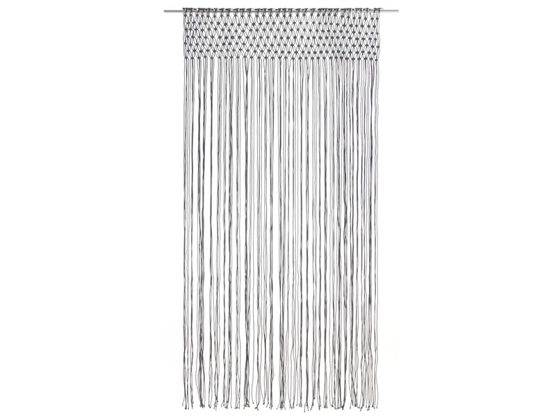  Rideau en macramé, rideau de porte anthracite 140x240 cm coton cf43857  - Conforama C
