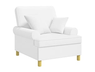 Fauteuil relax manuel VIDAXL  Tissu blanc