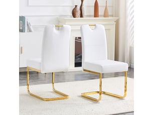 Chaises de salle à manger modernes - ensemble de 2 pièces - design ergonomique - ressorts intégrés