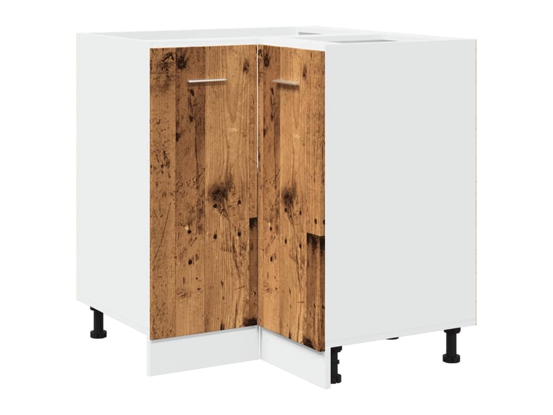 Meuble de cuisine lyon bois ancien 75,5x75,5x81,5cm bois d'ingénierie - Conforama A