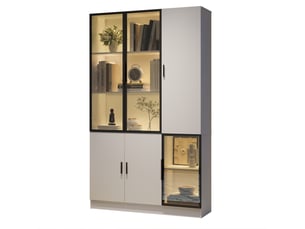 Vitrine coloris blanc VIVRYN - 120 cmx200 cm
