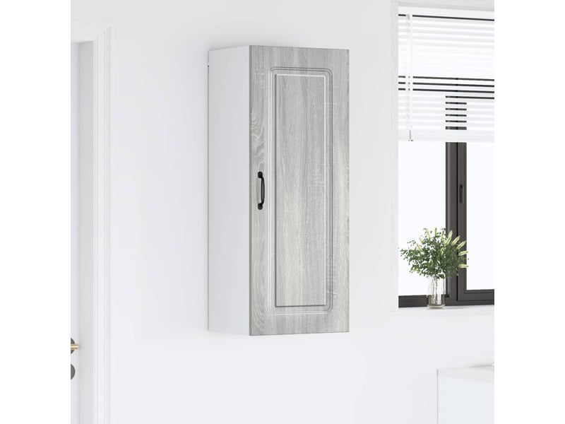 Meuble mural de cuisine | armoire de cuisine gris sonoma 40x31x100cm shl314 - Conforama B