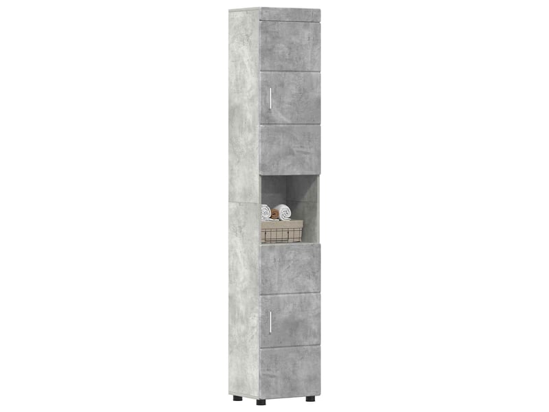  Ensemble d'armoire de salle de bain tulum gris béton cf62986  - Conforama C