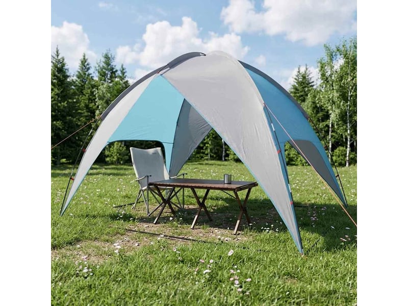  Tente de camping avec un abri imperméable 4 personne bleu shl70855  - Conforama C
