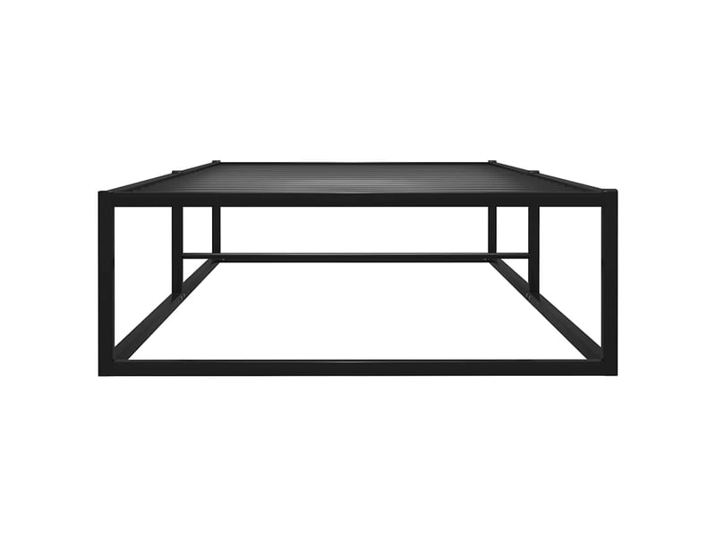  Lit simple- lit adulte -  cadre de lit sans matelas noir métal 100x200 cm  - Conforama B