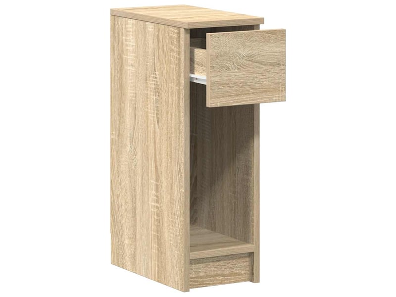  Table de chevet - cabinet de chevet - table de nuit avec tiroir chêne sonoma 20x36x60 cm  - Conforama D