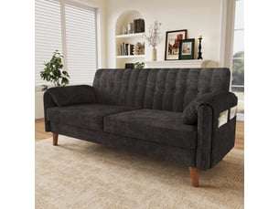 Canapé droit fixe <strong></strong> <strong>Morn Vibe</strong> 2 places Tissu gris