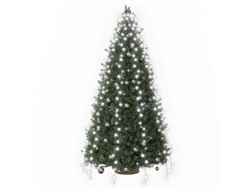  Guirlande lumineuse d'arbre de noël 300 led blanc froid 300 cm  - Conforama C