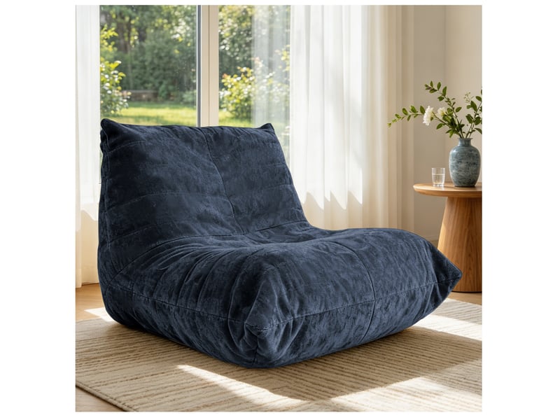  Fauteuil pouf 90x100x80 cm bleu  - Conforama B