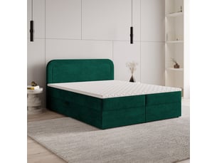 Lit avec rangement 160x200 cm <strong>MASSENO</strong>  <strong></strong> coloris vert