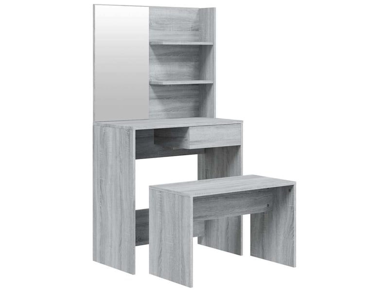  Ensemble de coiffeuse sonoma gris 74,5x40x141 cm  - Conforama A