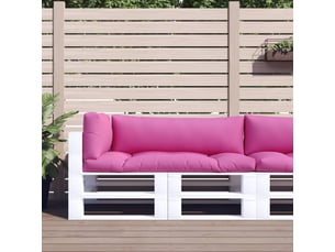 Lot de 3 coussins de palette, coussins de canapé rose tissu oxford cf59700