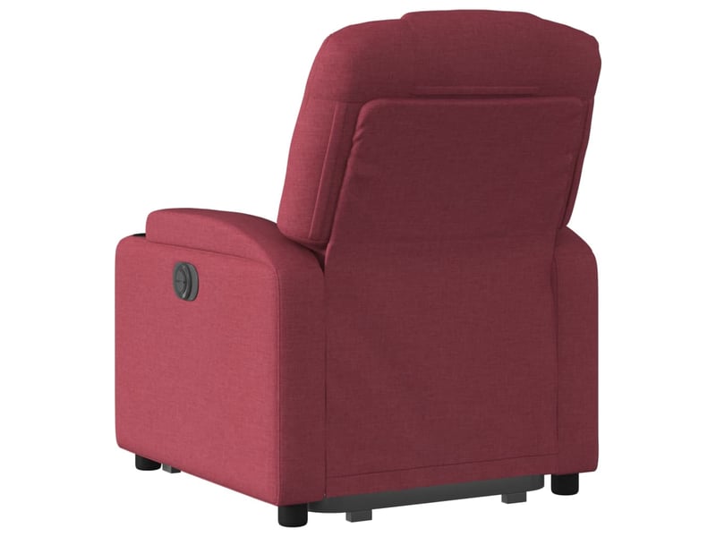  Fauteuil inclinable, fauteuil relax salon rouge bordeaux tissu shl10065  - Conforama E