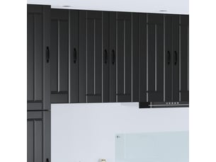 Meuble mural de cuisine, armoire de cuisine noir 30x31x80cm bois d'ingénierie shl3445