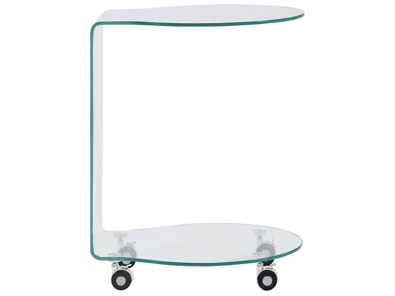  Table basse - table de salon - table à thé 45x40x58 cm verre trempé  - Conforama A