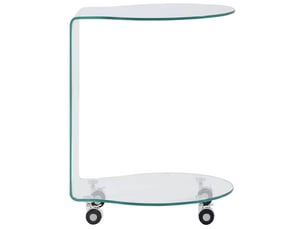 Table basse rectangulaire coloris transparent  