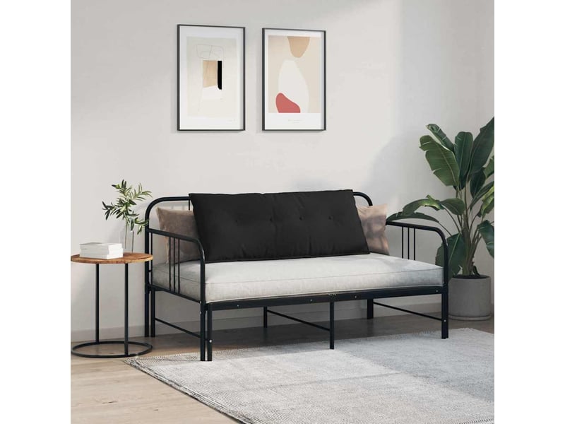  Coussin de dos, coussin de dossier noir 120 x 50 cm tissu en microfibre cf54821  - Conforama D