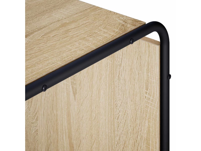  Buffet salon, buffet de rangement chêne sonoma 80x37,5x64,5 cm bois d'ingénierie  - Conforama E