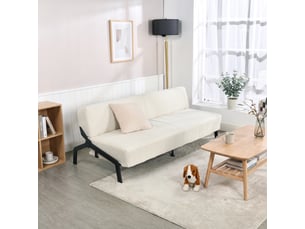Banquette lit clic clac couchage Quotidien MEUBLES COSY  beige