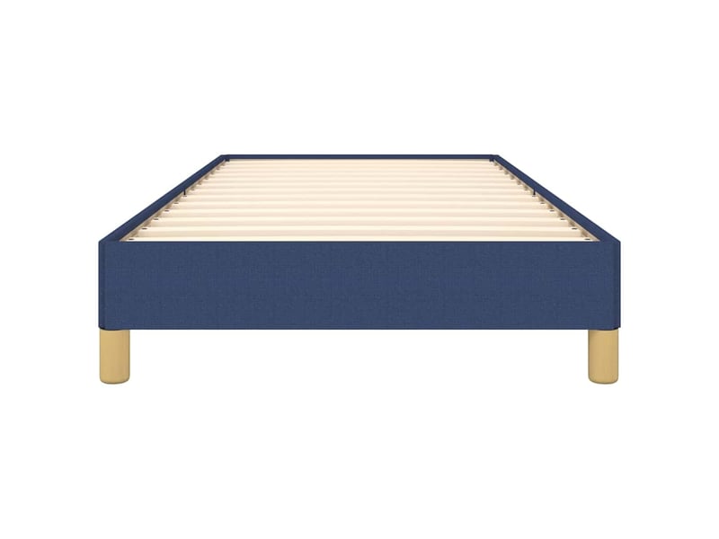  Lit simple- lit adulte -  cadre de lit sans matelas bleu 80x200 cm tissu  - Conforama D