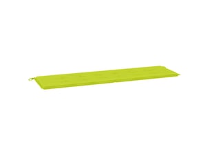 Coussin de banc de jardin, coussin d'assise vert brillant 180x50x3cm tissu oxford cf52869