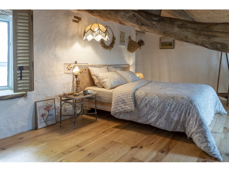 Housse de couette 140 x 200 cm 100% coton 57 fils imprimé nora 15141 - Conforama D