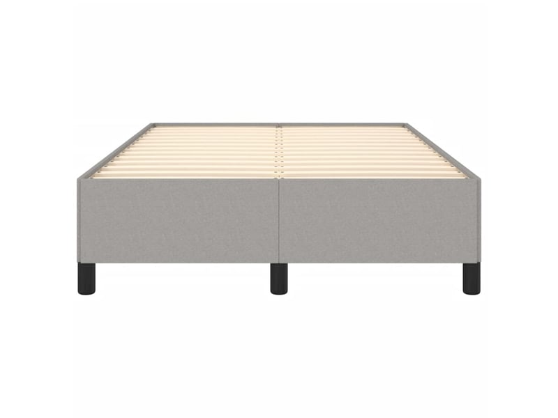  Lit double- lit adulte -  cadre de lit sans matelas gris clair 120x190 cm tissu  - Conforama D