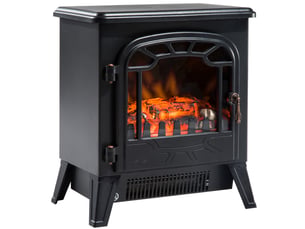 Cheminée électrique avec effet flamme, thermostat réglable, 9251850 w, 36 x 25,5 x 41,5 cm