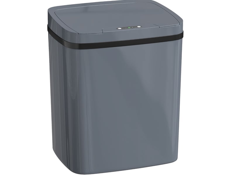  Poubelle à capteur 15 l 27,6x21,4x33,5 cm ouverture sans contact grise  - Conforama A