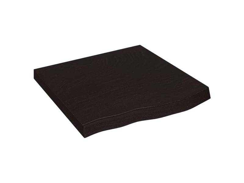  Comptoir de salle de bain, plan de travail marron foncé bois massif traité cf65863  - Conforama A
