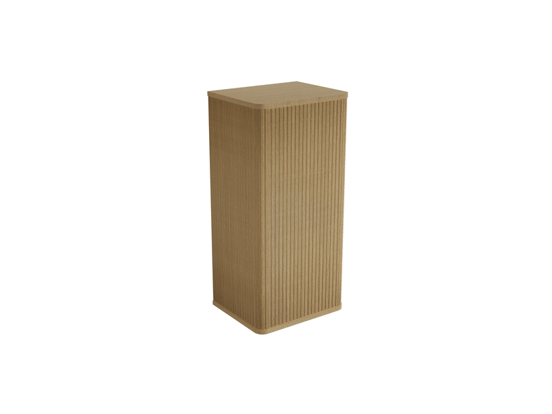  Armoire de salle de bains murale 36x29x75 cm push-to-open, coloris chêne  - Conforama A