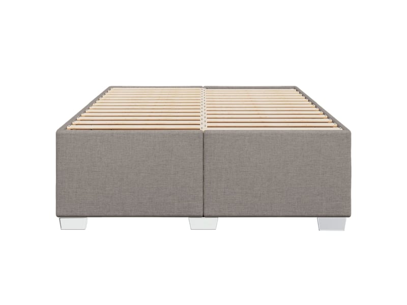  Lit double- lit adulte -  cadre de lit sans matelas taupe 160x200 cm tissu  - Conforama C