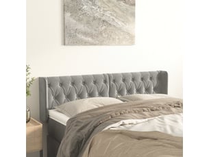 Tete de lit A poser largeur 147 cm <strong></strong> <strong></strong> argenté