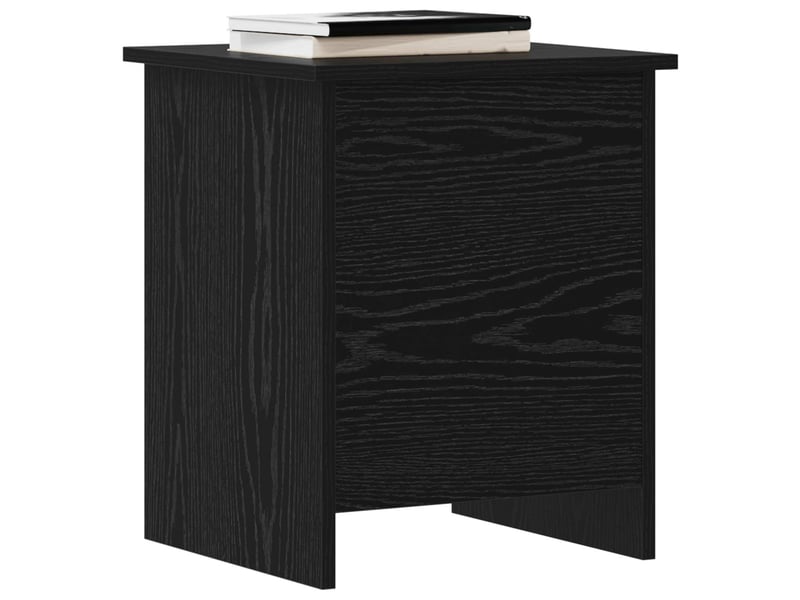 Coffre de rangement avec stockage chêne noir 40x40x50 cm - Conforama C
