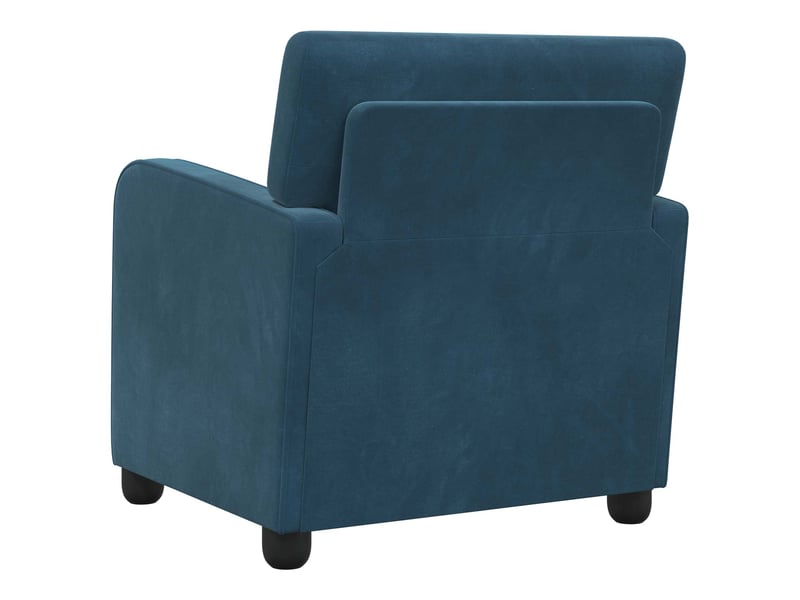 Vidaxl fauteuil bleu velours - Conforama E