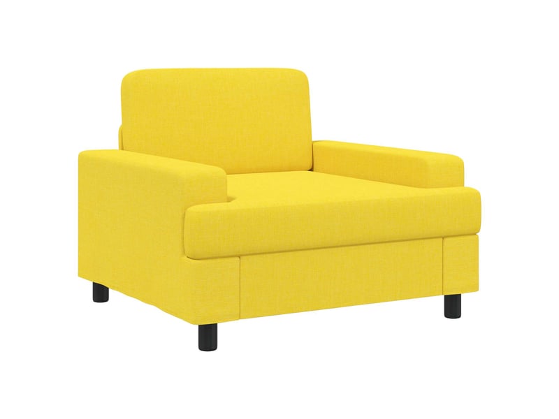  Vidaxl fauteuil jaune clair tissu  - Conforama D