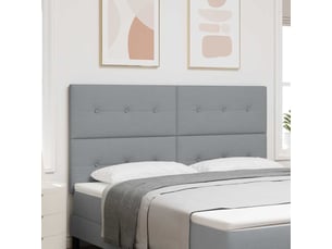 Tete de lit A poser largeur 180 cm <strong></strong> <strong></strong> argenté