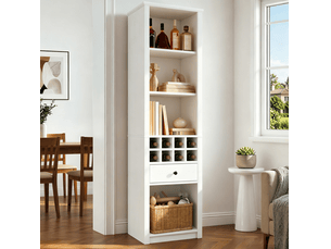 Vitrine coloris blanc 55 cm FLORAGRACE