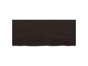 Étagère flottante, etagère murale, étagère suspendue marron foncé bois chêne massif traité cf42411