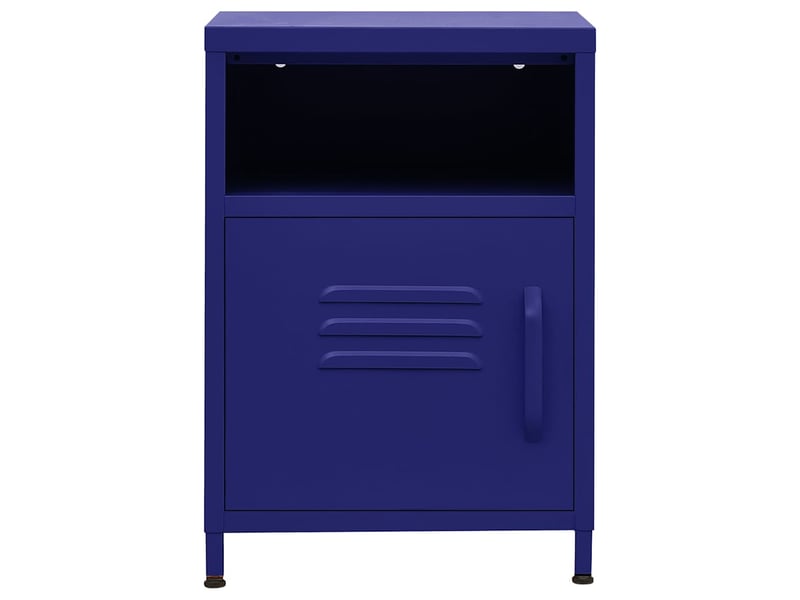  Table de chevet - cabinet de chevet - table de nuit bleu marine 35x35x51 cm acier  - Conforama B