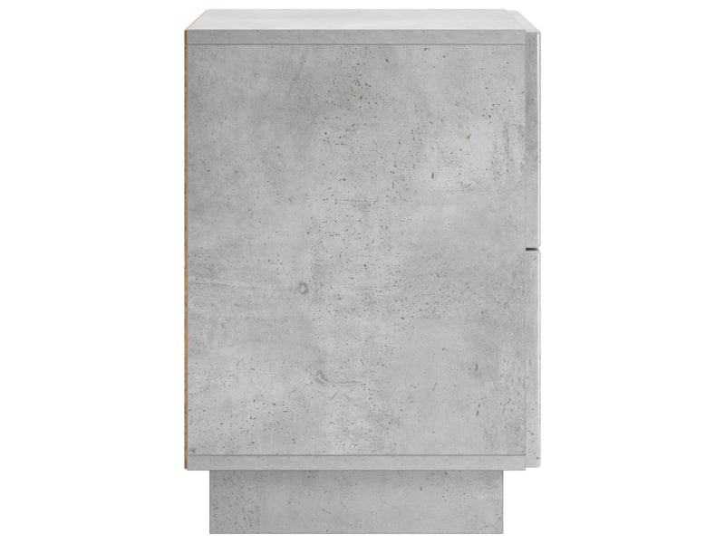  Table de chevet - cabinet de chevet - table de nuit 2 pièces gris béton 33,5 x 34,5 x 50 cm  - Conforama D