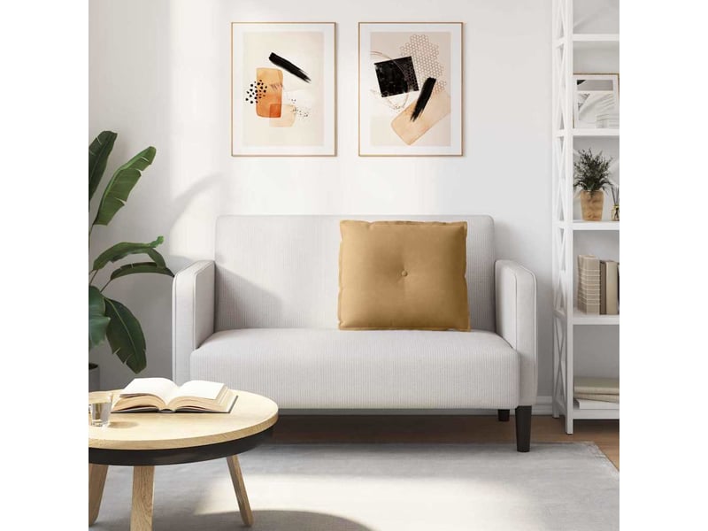  Coussin de dos, coussin de dossier marron 60 x 50 cm tissu en velours côtelé cf54813  - Conforama D