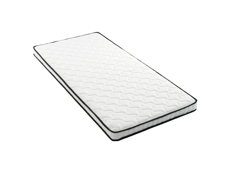 Matelas à ressorts ergonomique h3 avec soutien lombaire pour lit et canapé-lit en tissu et métal blanc 90 × 190 cm - Conforama A