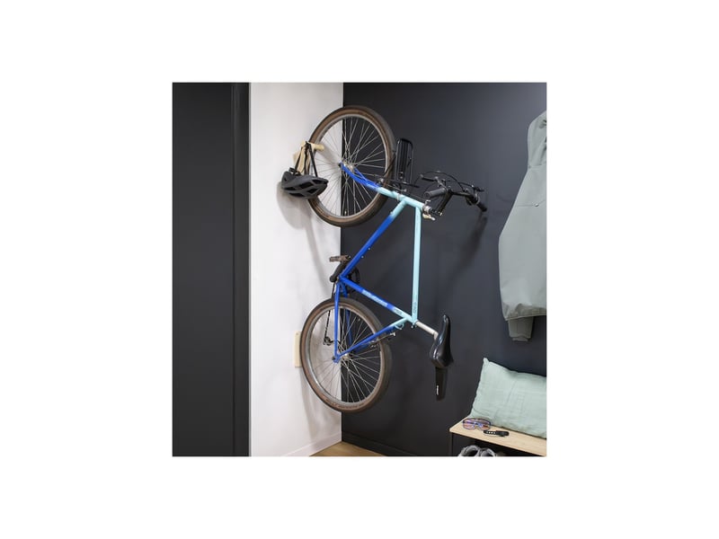 Support vélo mural woody en bois naturel 14,5 x 14 x 27 cm - Conforama B