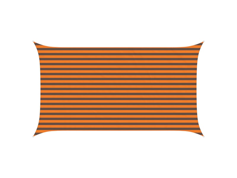 Voile d'ombre - voile d'ombrage - voile parasol orange et marron 2,5 x 4,5 m - Conforama A