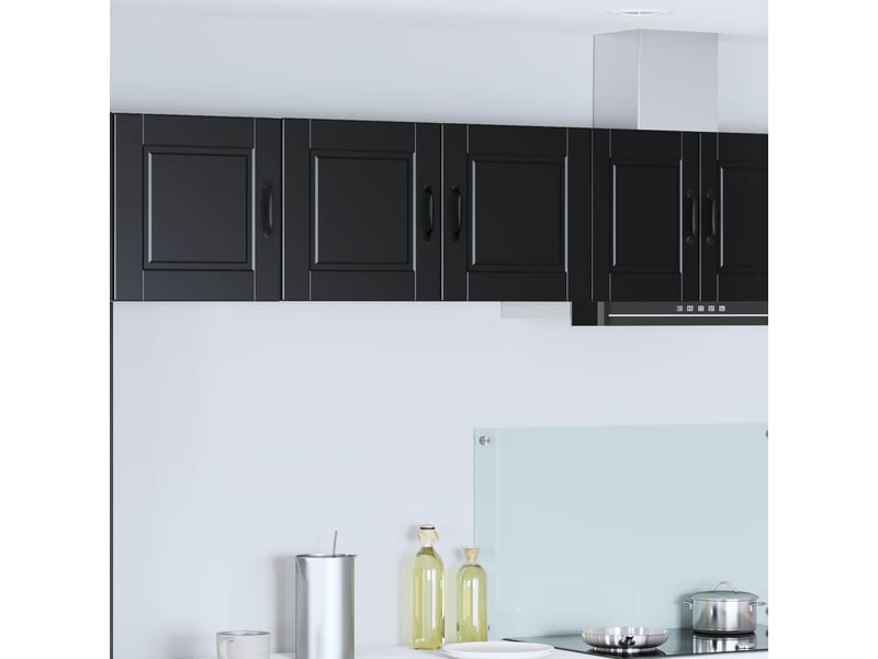 Meuble mural de cuisine, armoire de cuisine noir 80x31x40cm bois d'ingénierie shl5704 - Conforama B