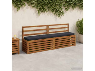 Lot de 2 coussins de banc, coussins d'assise vught 100 % polyester cf58324
