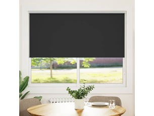 Store enrouleur occultant, store à rouleau 164,4 x 175 cm, largeur du tissu 160 cm, noir cf45446